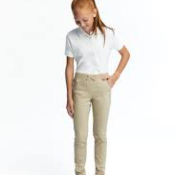 French Toast SK9548 Girls Stretch Pull-On Skinny Pant Khaki - Picture 4 of 4